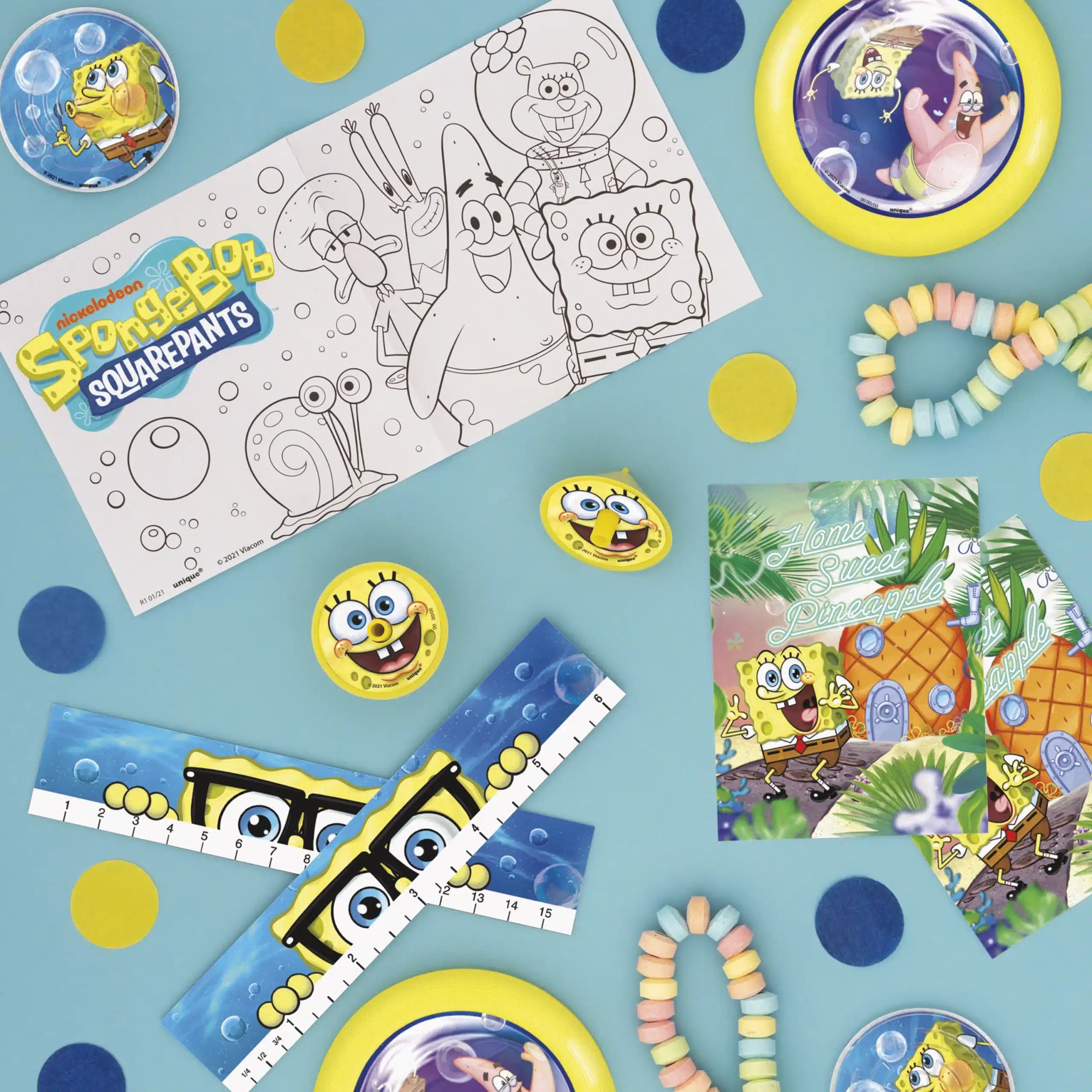 Spongebob Birthday Party Favor scaled