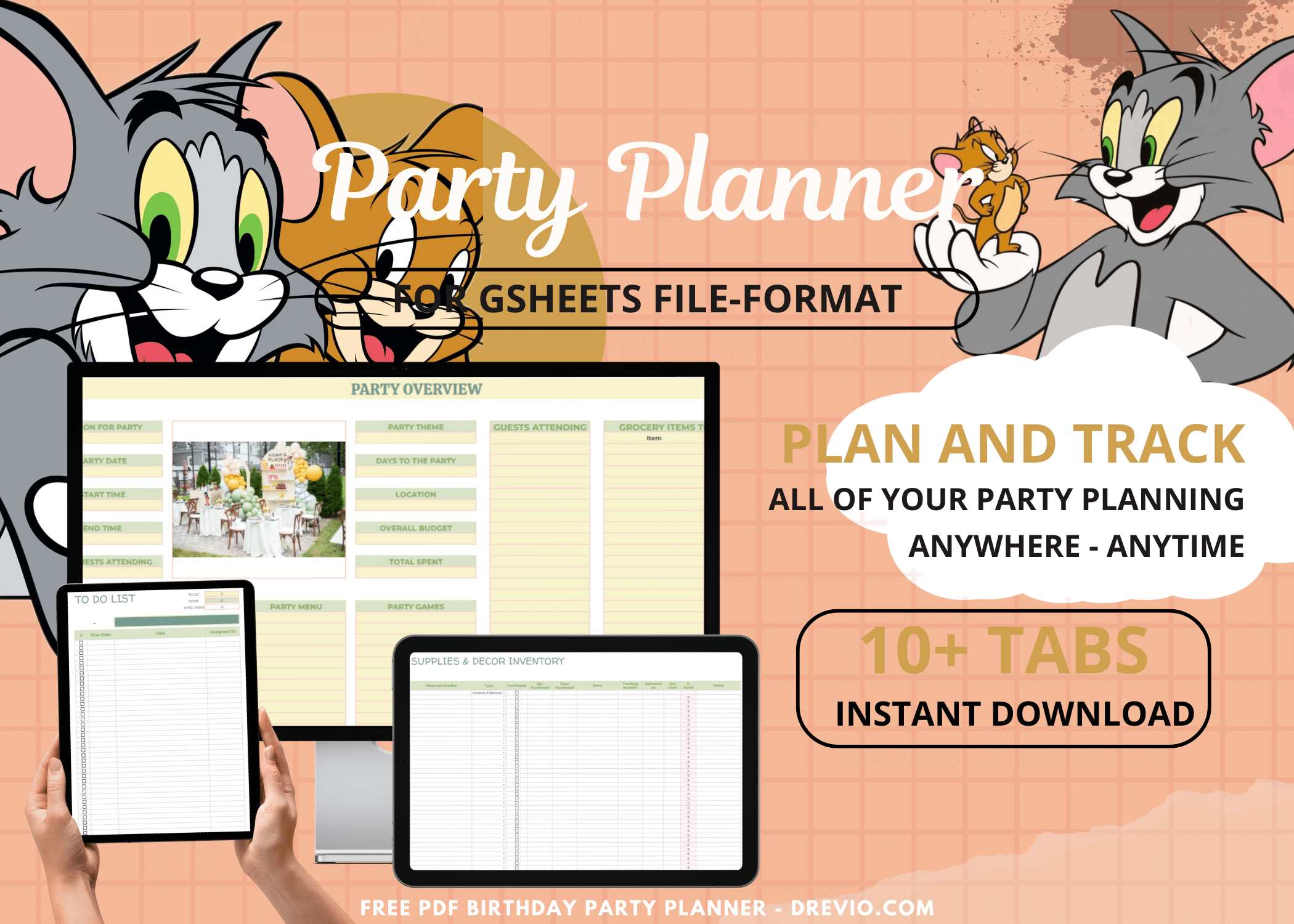 Tom & Jerry Birthday Party Planner