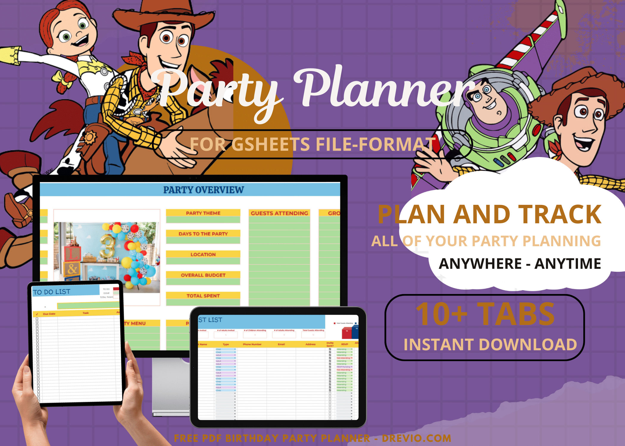 Toy Story Birthday Party Planner