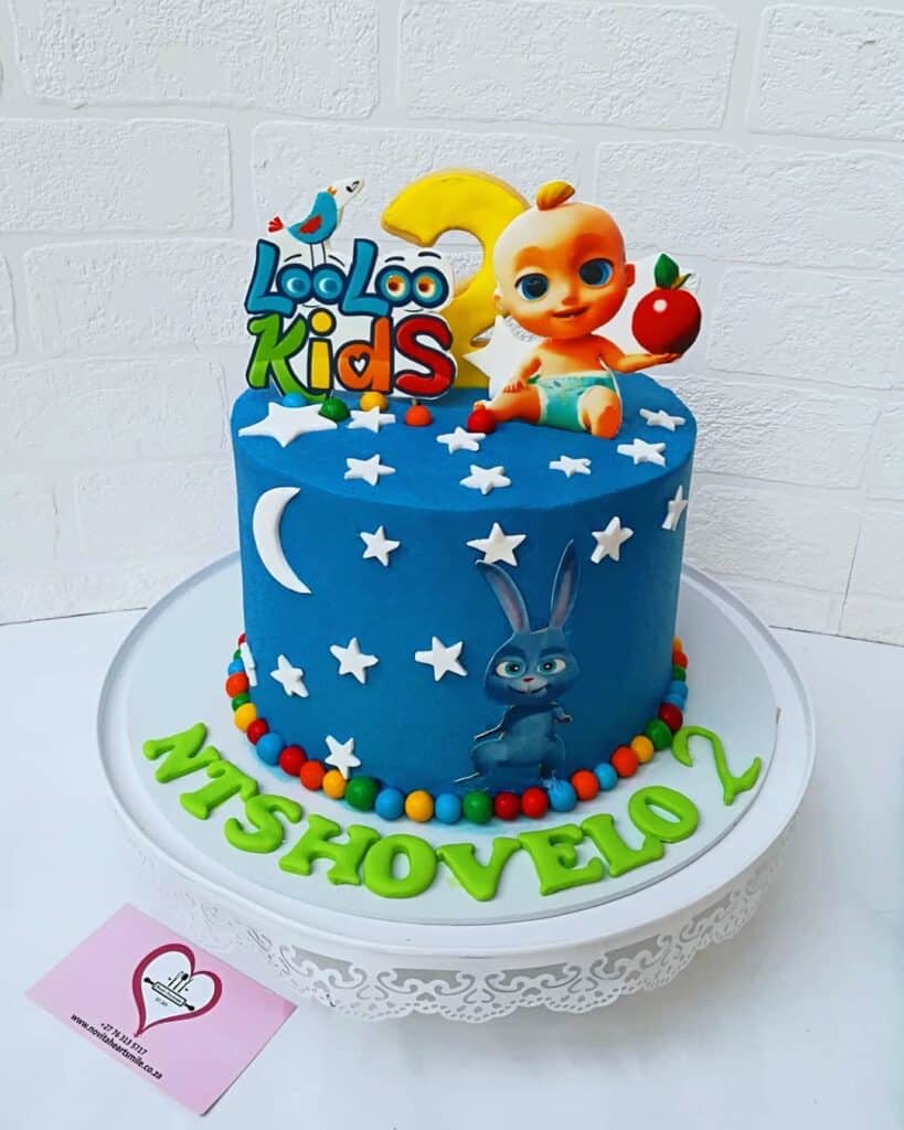 Starry Sky LooLoo Kids Birthday Cake