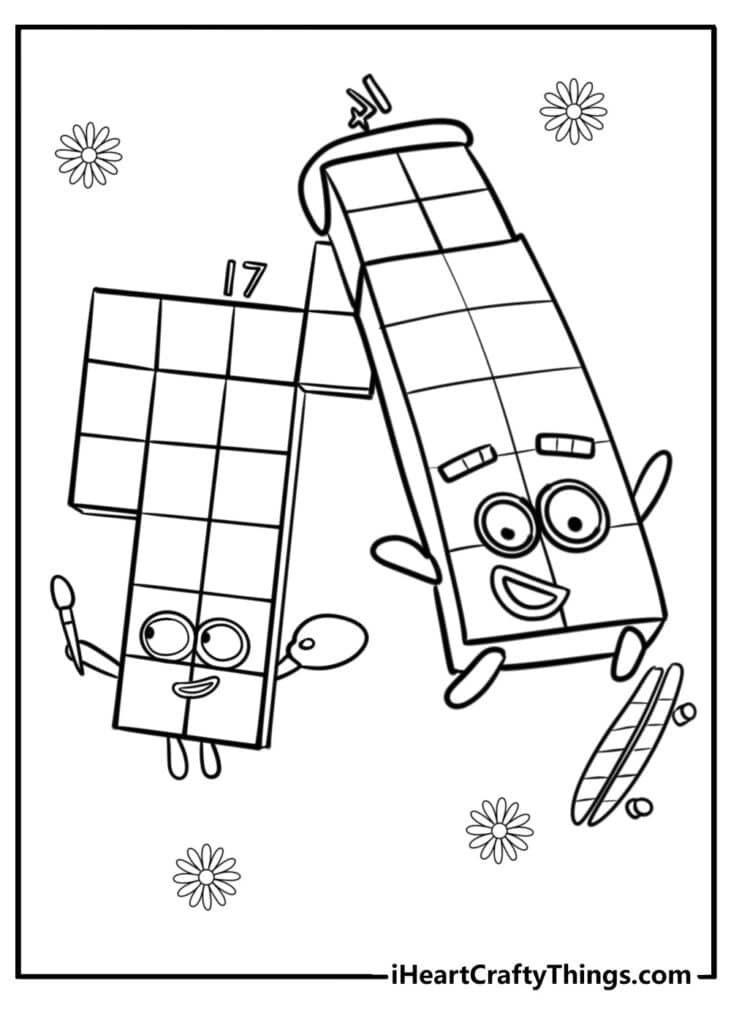 Numberblocks Coloring Pages