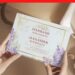 Watercolor Lavender Wedding Invitation
