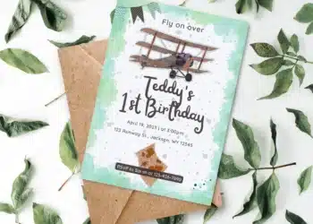 Airplane Birthday Invitations (Credit: gatheringlittles)