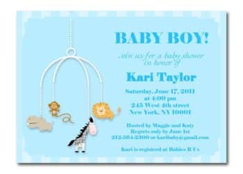 Boy Baby Shower Invites (Credit: pinterest)