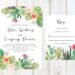 Cactus Wedding Invitations (Credit: etsy)