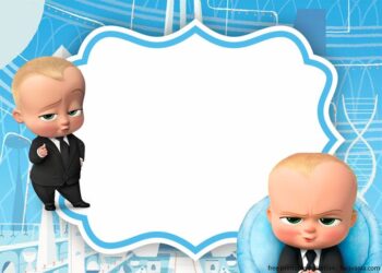 Cartoon Baby Shower Party Invitations (Credit: bagvania)