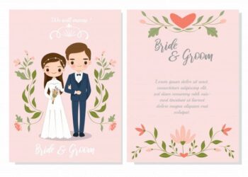 Couple Wedding Invitations (Credit: pinterest)