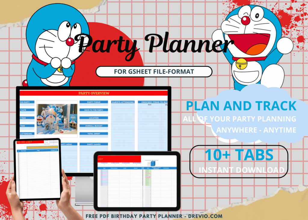 Doraemon Birthday Party Planner 