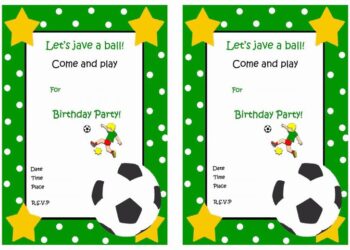 Football Birthday Invitations (Credit: pinterest)