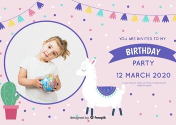 Kids Birthday Invitations (Credit: pinterest)