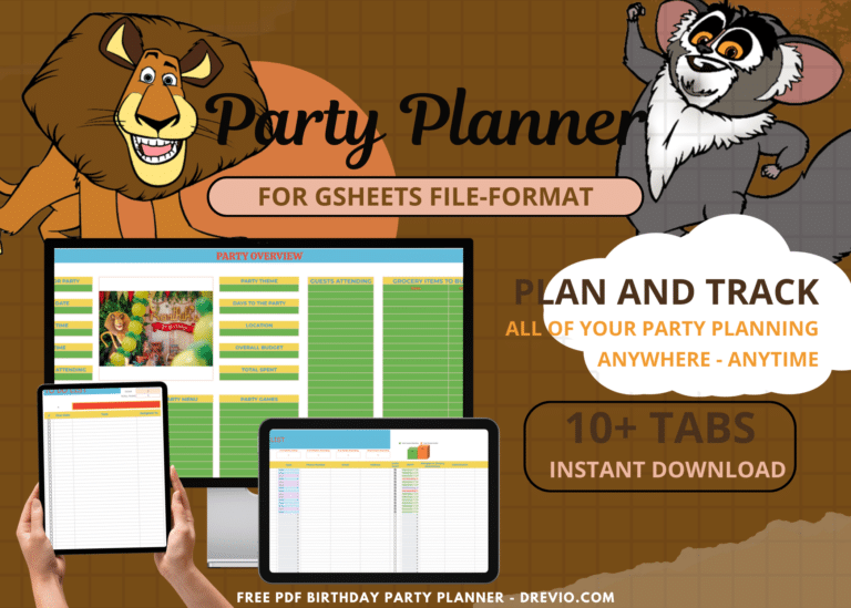 Madagascar Birthday Party Planner