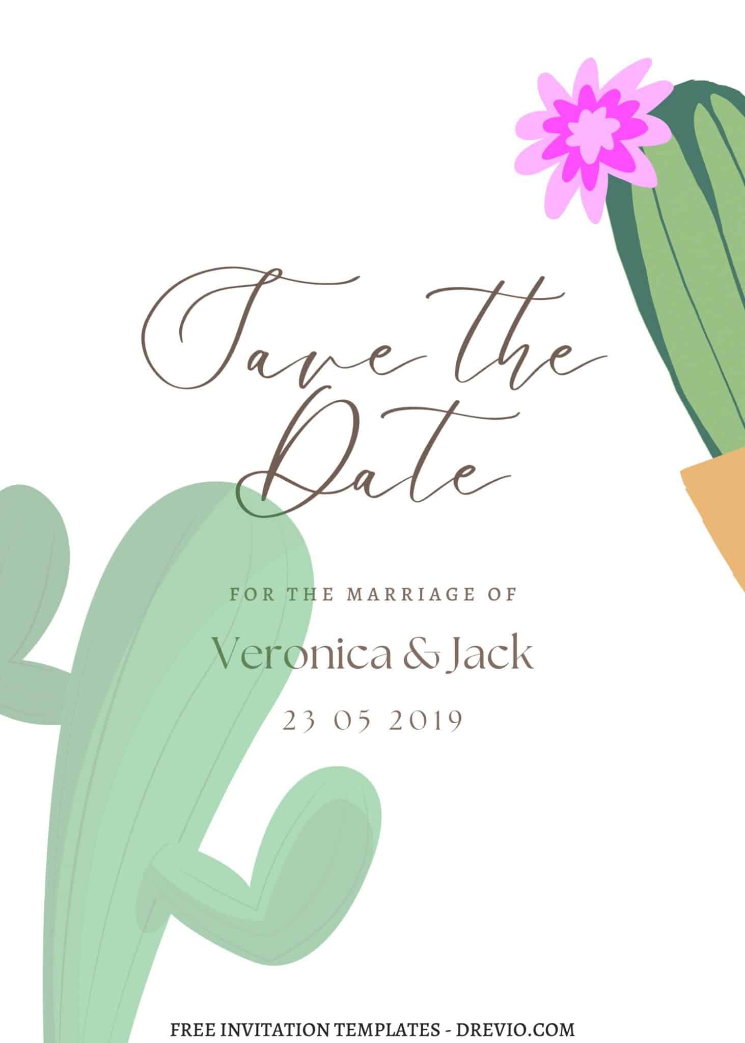 Make Cactus Wedding Invitations