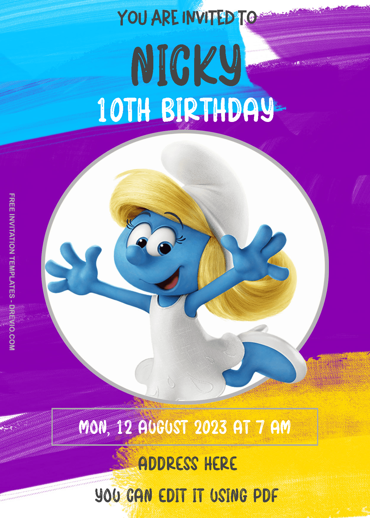 Make Smurfs Invitations Stand Out