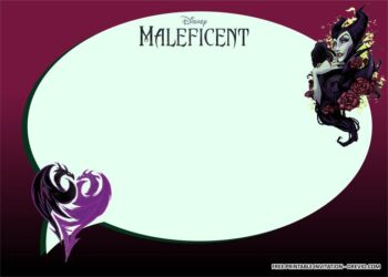 Maleficent Birthday Invitations