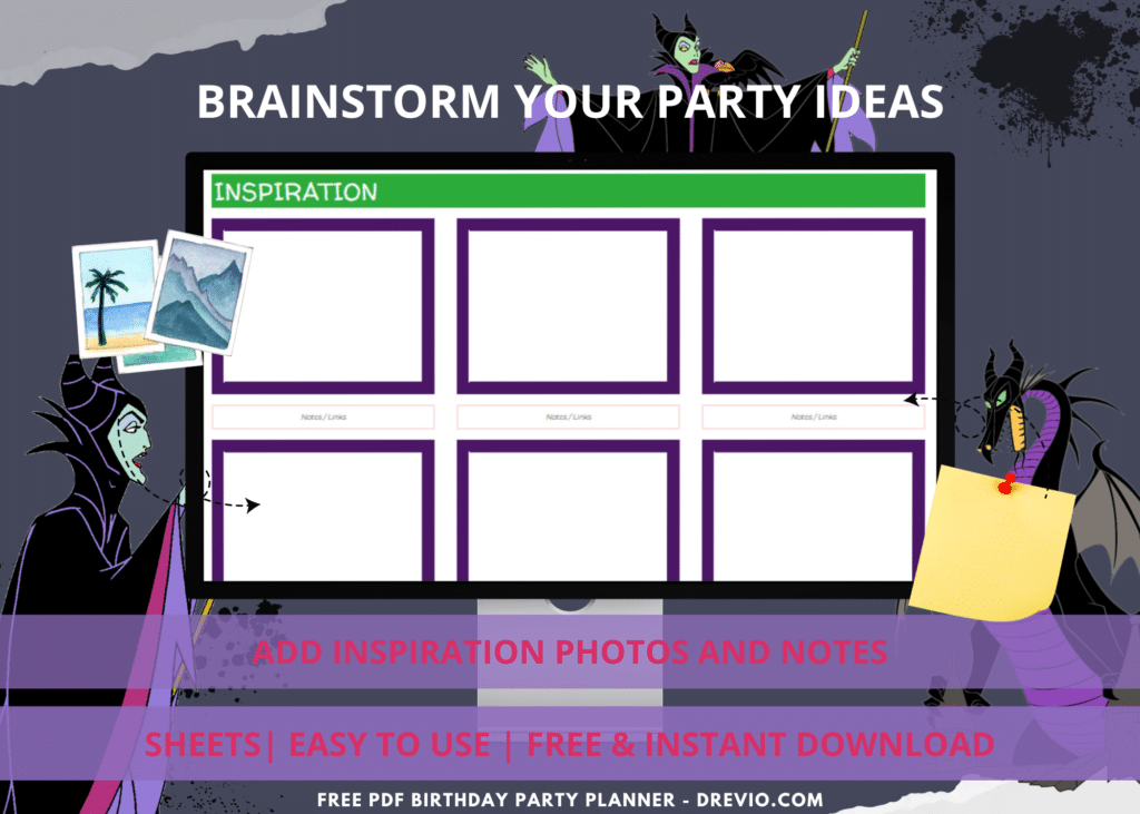 Maleficent Birthday Party Planner
