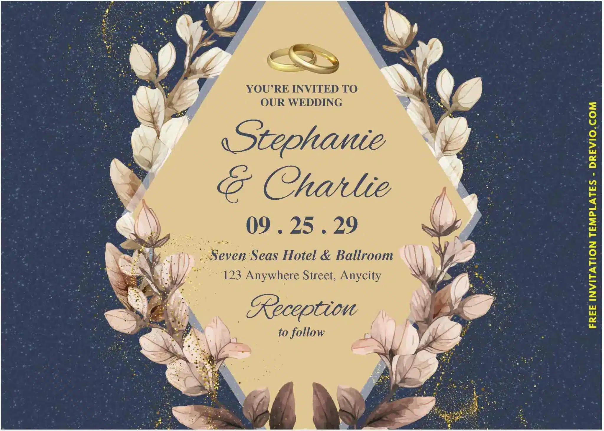Modern Design Elements are Popular for 2025 Wedding Invitations