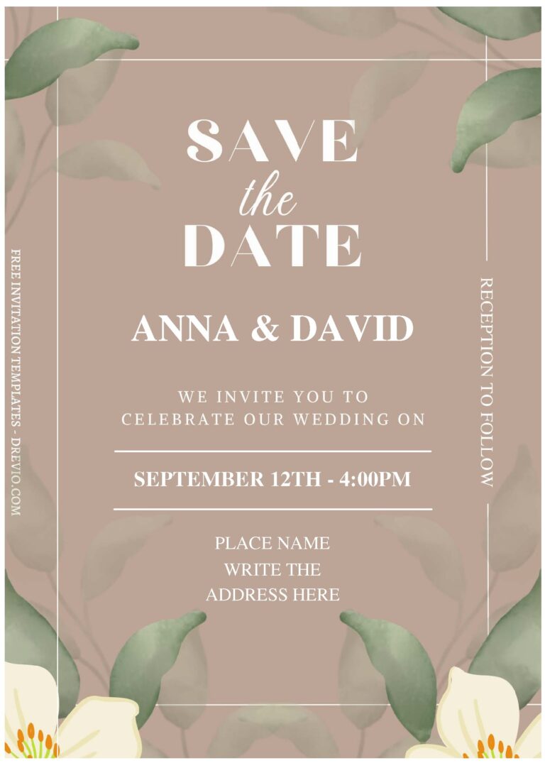Modern Wedding Invitations 1