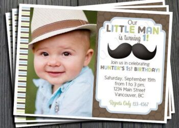 Mustache Birthday Invitations (Credit: bagvania)