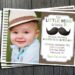Mustache Birthday Invitations (Credit: bagvania)