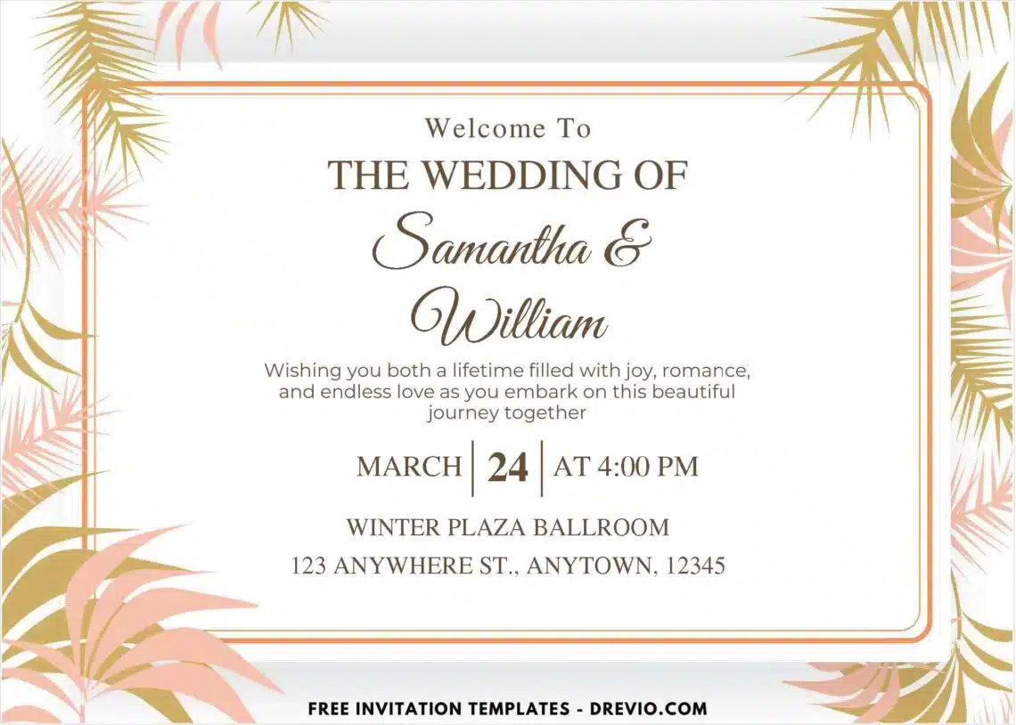 Our Garden Wedding Party Invitations