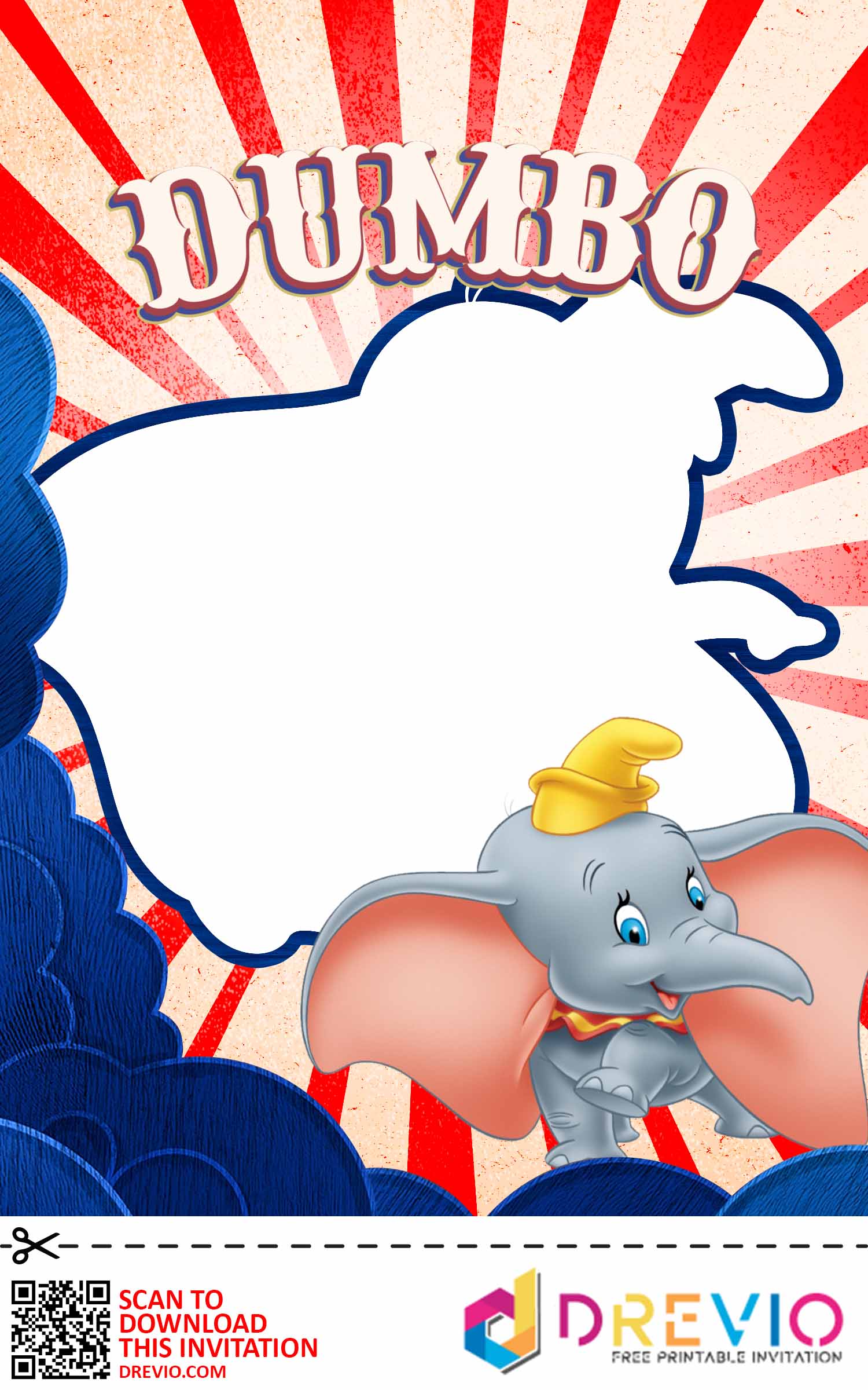 Personalize Cartoon Baby Shower Party Invitations