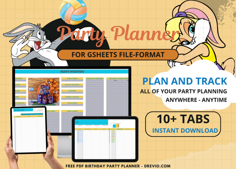 Space Jam Birthday Party Planner