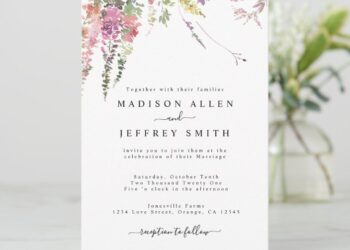 Spring Wedding Invitations (Credit: pinterest)