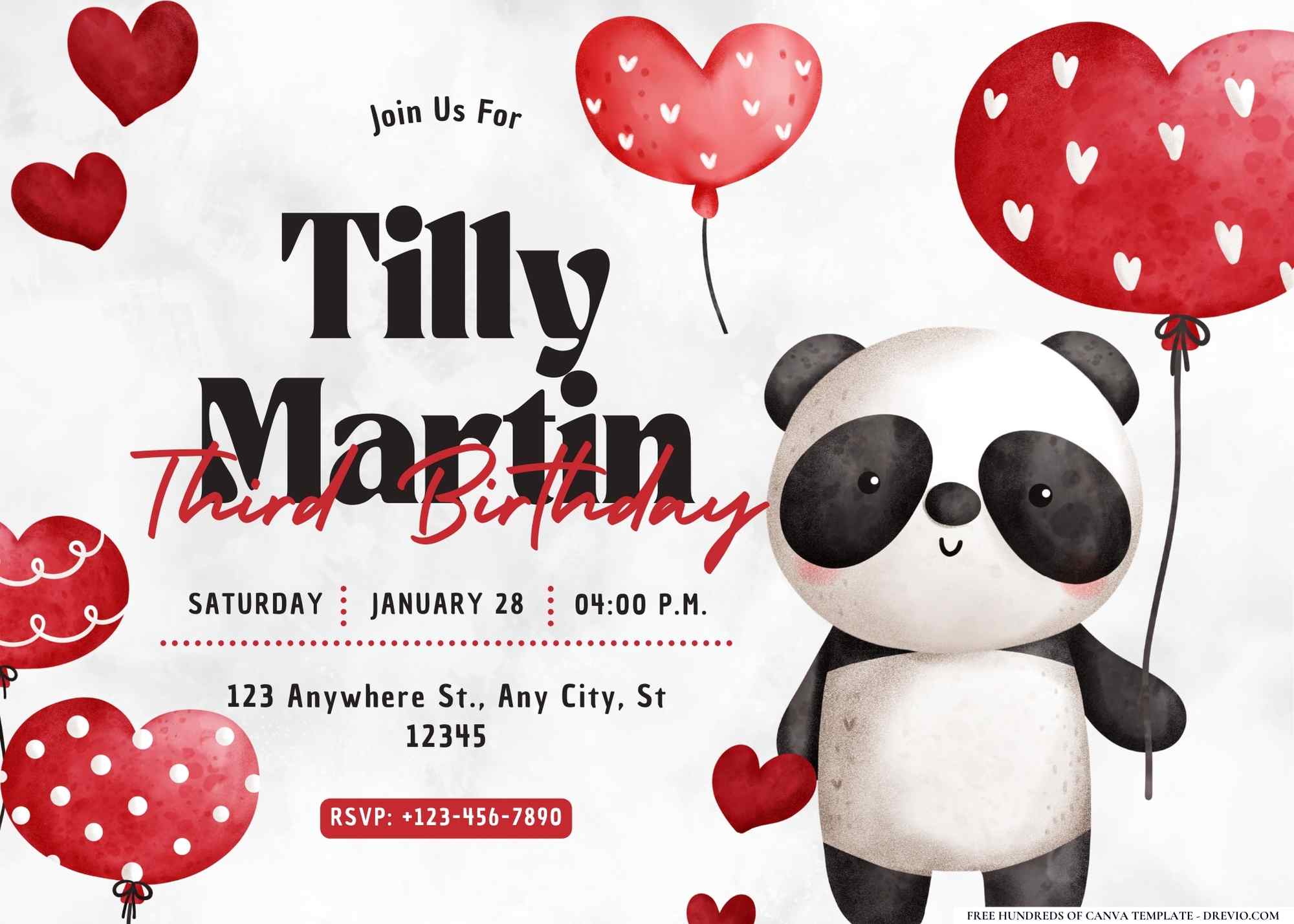 Valentine Birthday Party Invitations