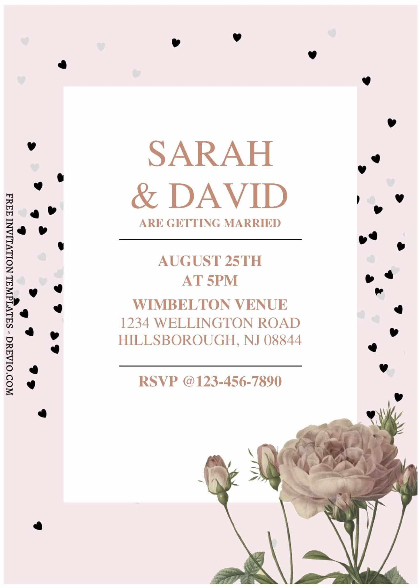 Valentine Wedding Party Invitations
