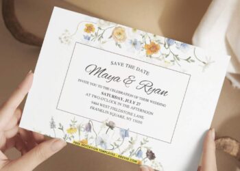 Spring Garden Wildflower Wedding Invitations