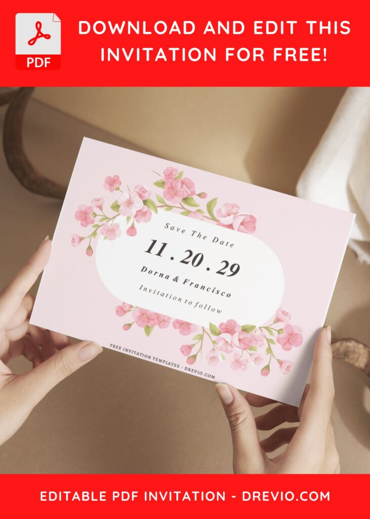 Beautiful Dreamy Floral Garden Wedding Invitations