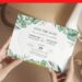 Beautiful Greenery Monstera Wedding Invitations