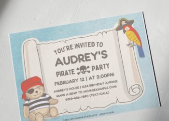 Calling All Buccaneers! Pirate Birthday Invitations