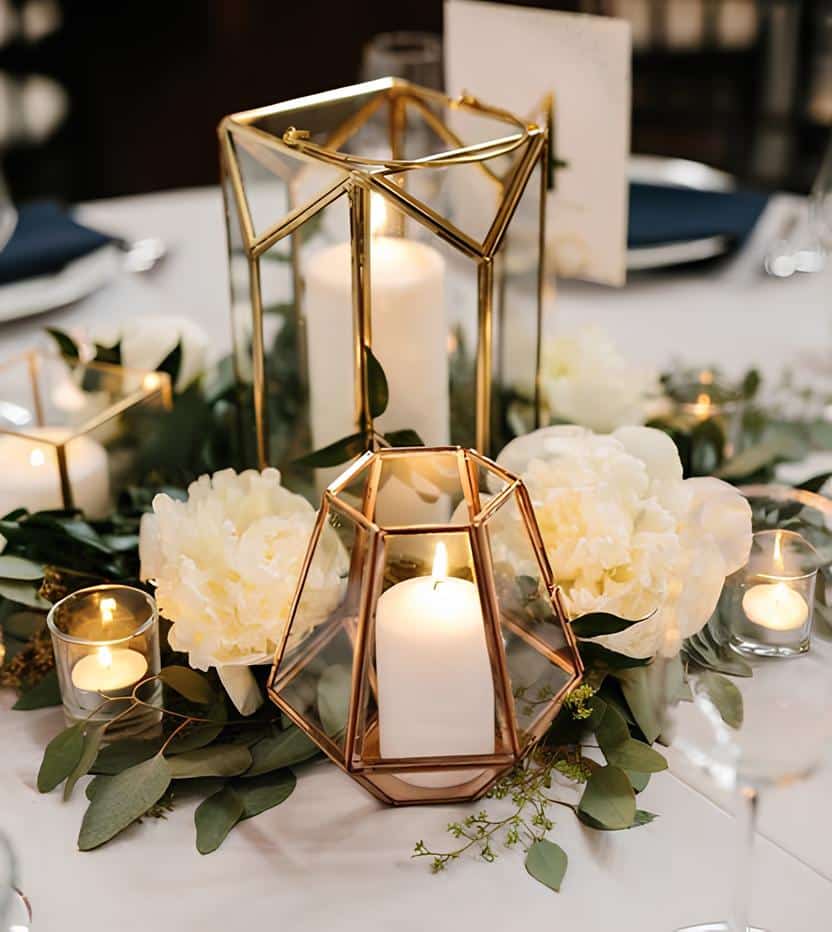 Geometric candle holder
