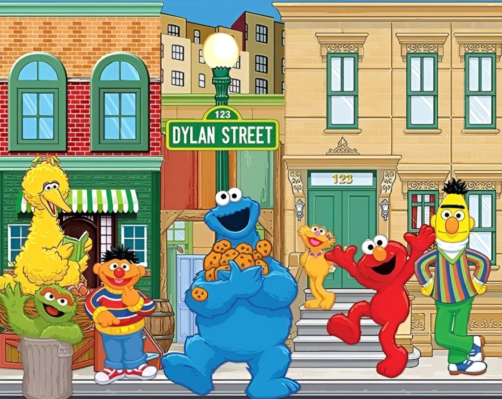 Sesame Street Backdrop