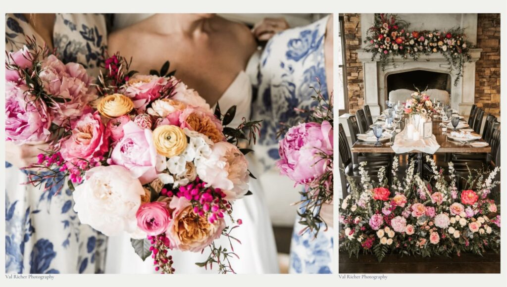 Sakura Rose and Peony Floral Arrangement