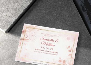 Spring Floral Sakura Wedding Invitations