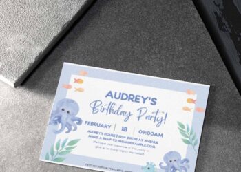 Splashing Fun Under The Sea Birthday Invitations