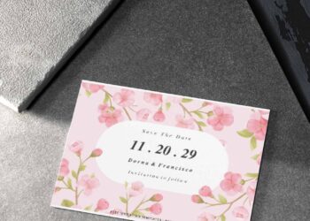 Stunning Dreamy Floral Garden Wedding Invitations