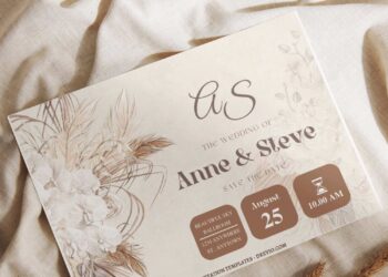 Pampas Love Wedding Invitations