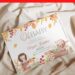 Autumn Wild One Woodland Birthday Invitations