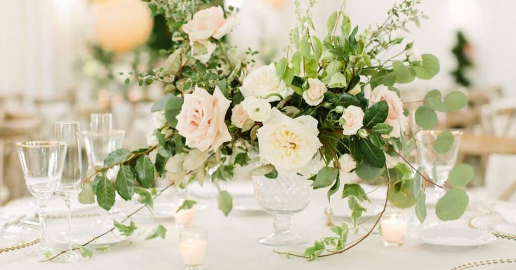 Floral and Greenery Centerpieces