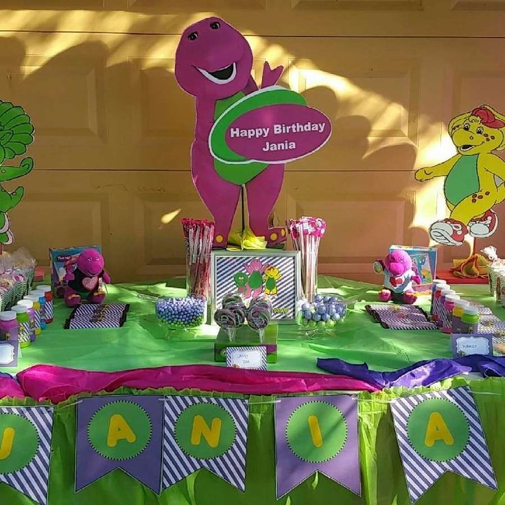Barney Birthday Party Planner