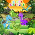 Cartoon Dino Party Invitations & Birthday Planner Tips