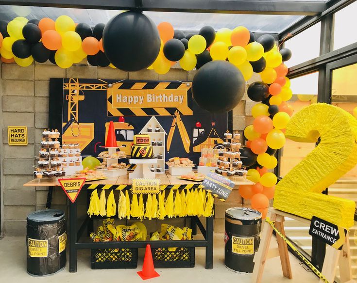 Construction Birthday Party Planner