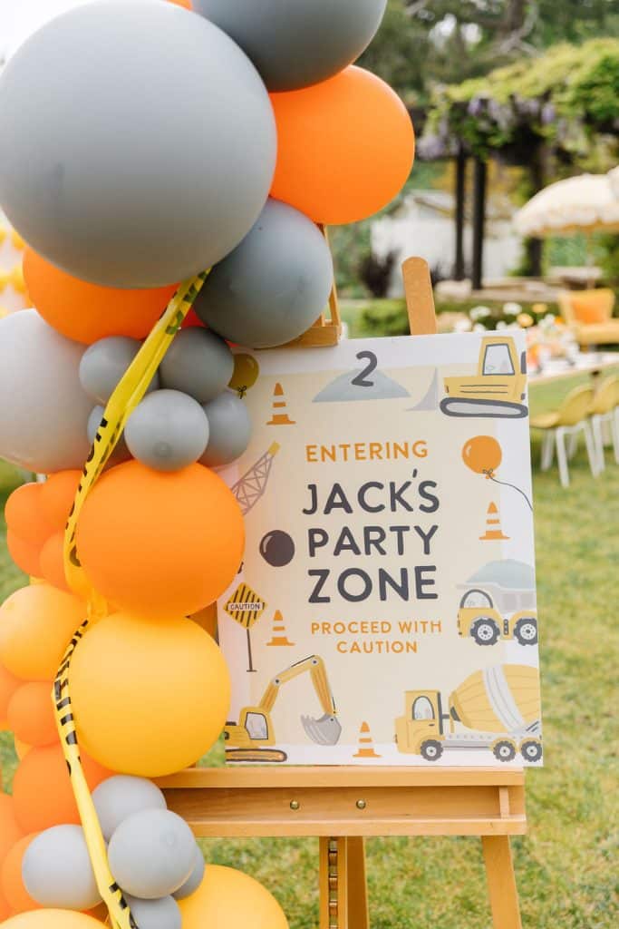 Construction Birthday Party Planner
