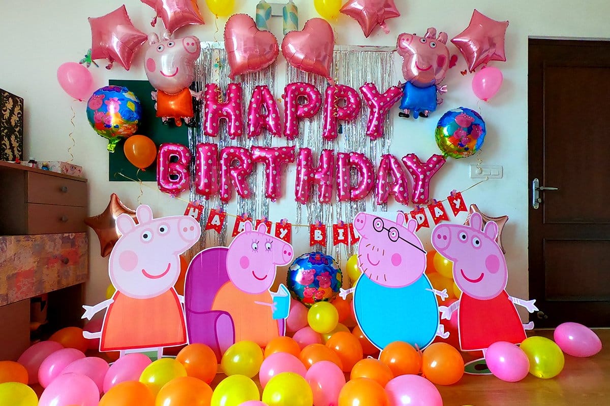 Decorate a Peppa Pig Party