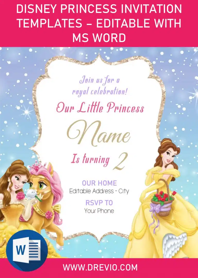 Disney Princess Invitations