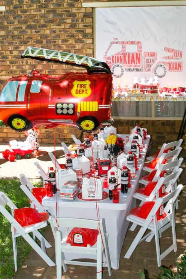 FREE Firefighter Birthday Party Planner