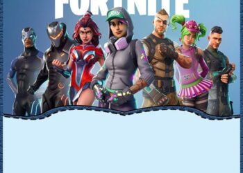 Fortnite Party Invitations (Credit: pinterest)